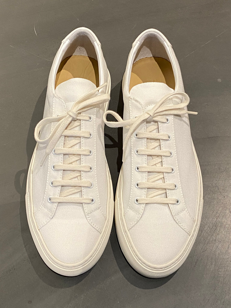 COMMON PROJECTS 2574 ACHILLES LOW CANVAS WHITE – Daniele Dentici Men