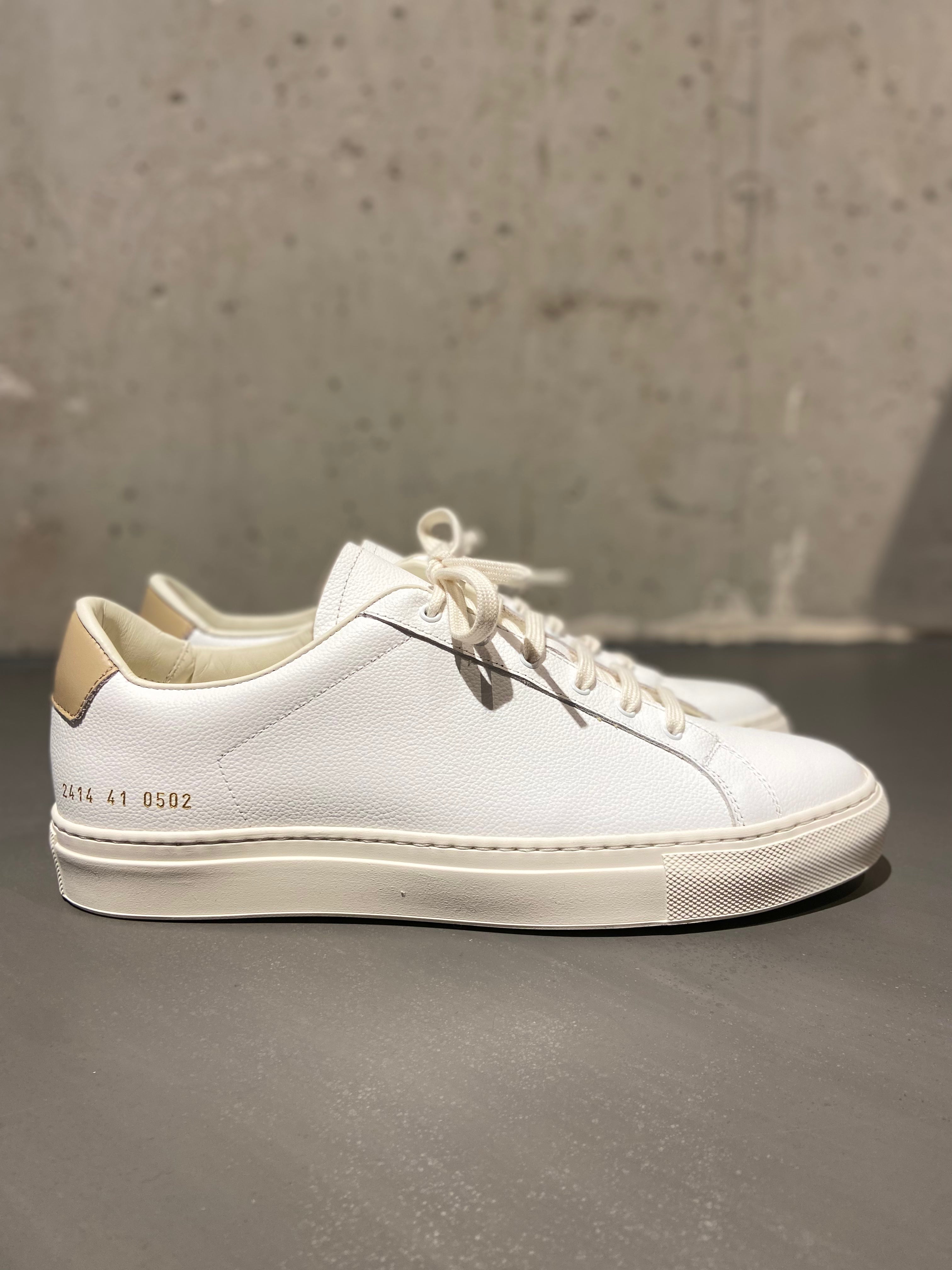 COMMON PROJECTS 2414 RETRO BUMPY WHITE TAN