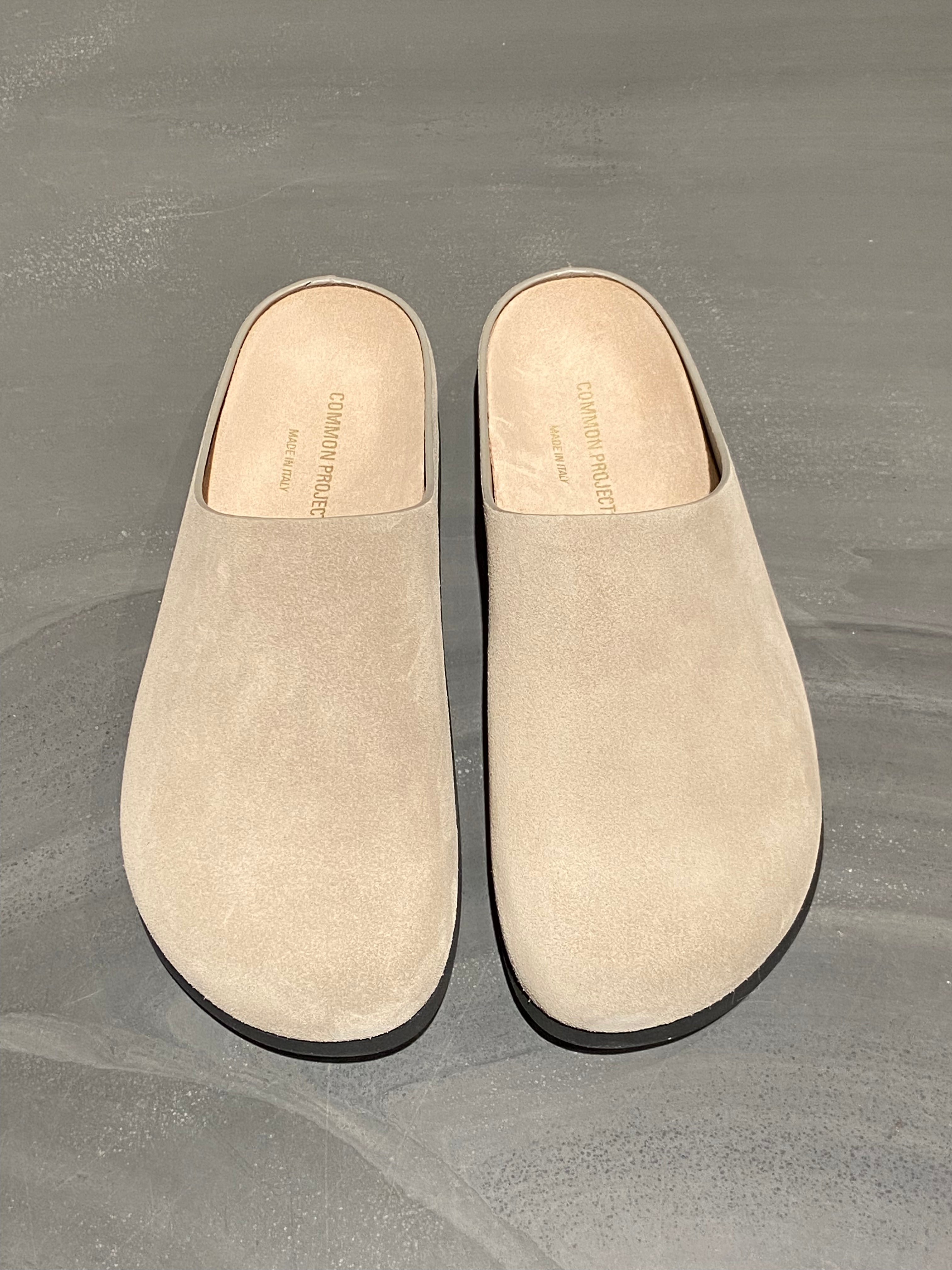 COMMON PROJECTS 2358 CLOG SUEDE TAUPE Daniele Dentici Men